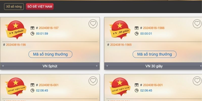 Nhiều phần thưởng khủng tại xổ số King88